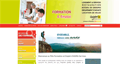 Desktop Screenshot of emploi-formation.agoraservices.fr